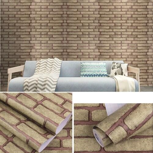 Wallpaper Home Decor Modern Wall Brick grain college students dormitory waterproof self-adhesive wallpaper background