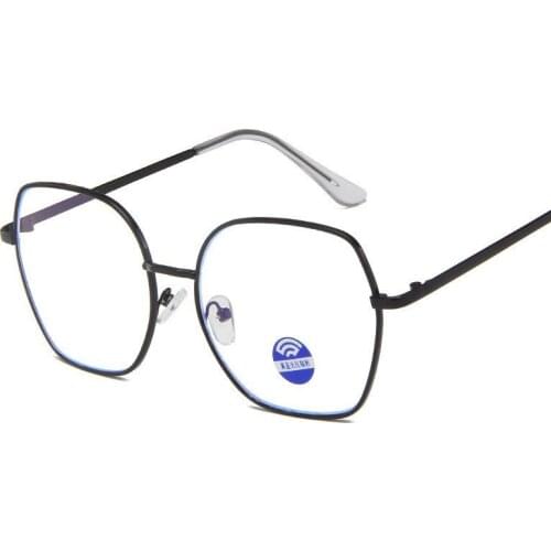 Fashion New Anti-blue Light Classic Vintage Women Computer Optics Eyeglasses Square Metal Frame Retro Men Glasses Eye Glass