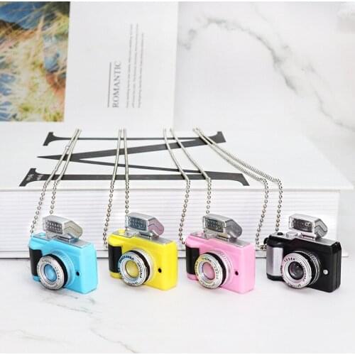 Necklace Luminous Sounding Daisy Camera Necklace Creative SLR Pendant Student Car Interior Jewelry Dropshipping
