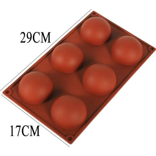 DIY Pudding Jello Baking Tool Silicone Cake Mold Muffin Chocolate Cookie Mould Half Ball Sphere Pan Soap Maker handmade bakeware