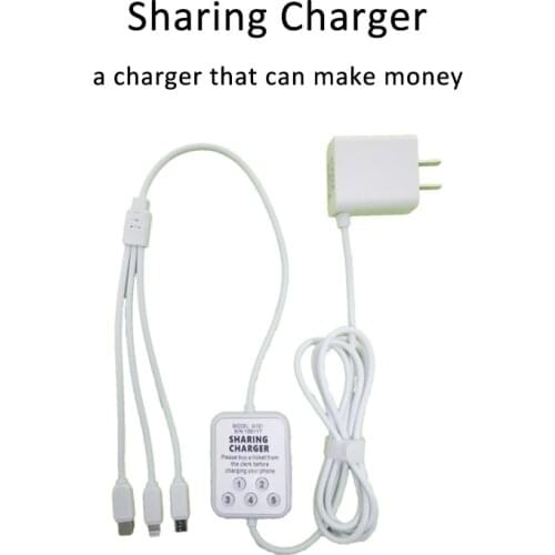 2021 New Product Small Business Idea Share Charger Mobile Phone 3 in 1 USB Charging Cable Payment Charger For Restaurant