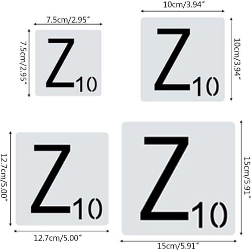 26pcs/set Alphabet Letters Stencils Drawing Template DIY Painting Scrapbooking Embossing Album Card