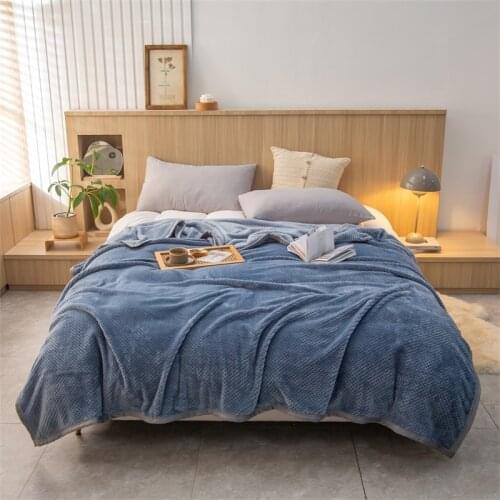 Beibei Cashmere Blanket Office Nap/Bedroom Solid Color Blankets Single Double Size Soft Spring Autumn Quilt 180x200cm Blanket