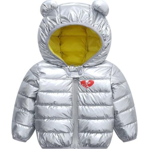 Baby Girls Jacket Kids Boys fashion coats Autumn Childrens Cotton-padded Coats Bright-skinned casual infant baby Clothes