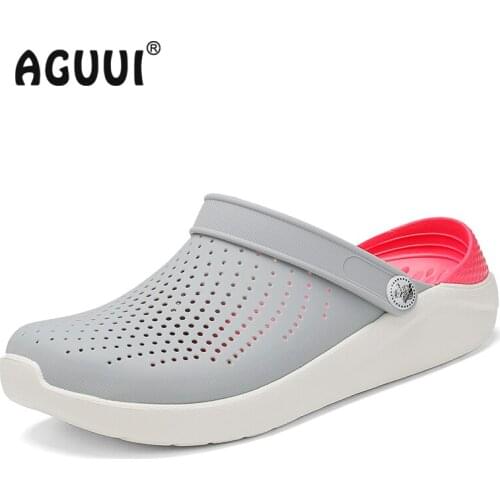 Mules&Clogs Size 36-46 Unisex EVA Soft Beach Shoes Women Men Summer Sandals Outdoor Zuecos Couples Slippers Sandalias Hombre