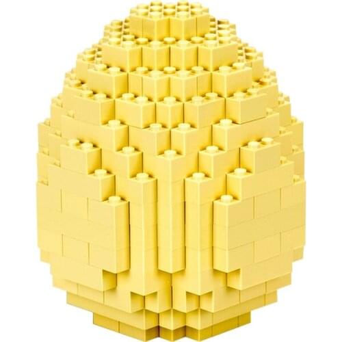 MOC Rabbit Easter Baby Hare Animal Building Block Toy Egg Sculpture Childrens Gift 201pcs