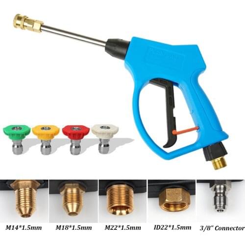 High Pressure Washer Car Wash Gun Spray Nozzle With M18x1.5mm Connector Nozzle Spray Jet Replacement Car Cleaning Gun