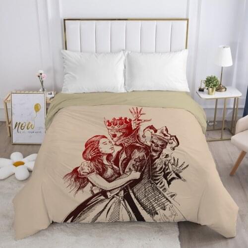 Cartoon Hallowmas Childrens Duvet cover Quilt/Blanket/Comfortable Case Bedding for kids baby boy girls 140x200 for Home brown