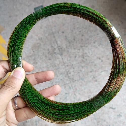 Rompin 100m 0.5-0.9mm 3D Invisible Nylon Spotted Fishing Line Strong big size10-20# Speckle Camouflage carp Fishing Leader line