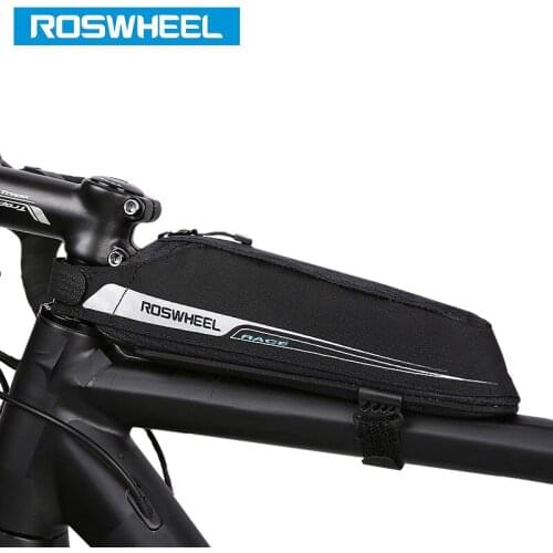 ROSWHEEL Race Bike Top Frame Bag 90gram Slim Storage Pouch Saddle Bags Cycling MTB Road Bike Tube Pannier