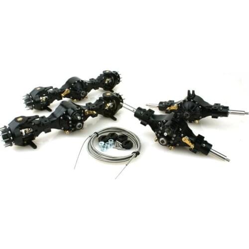 1/16 SCALE DUMP tractor 8x8 6x6 4x4 truck mud 4X4 flange axle set (poor lock version)Differential chain metal radium LESU