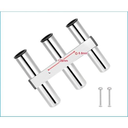 3 Tubes Link stainless steel 316 fishing rod holder fishing rod rack socket for marine fishing box kayak boat yacht