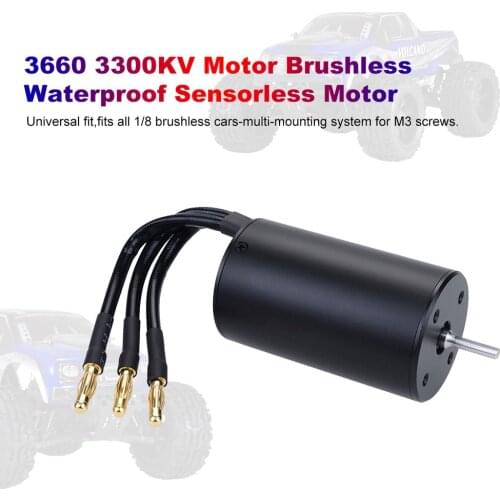 3650 3660 Motor Brushless Waterproof Sensorless 1/8 1/10 RC Car Part 3900/3300/3100/2600KV