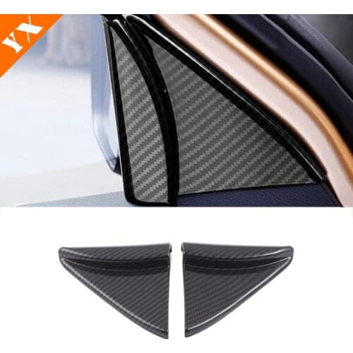 ABS Plastic Chrome For Nissan Navara NP300 accessories 2017 2018 2019 Car Styling interior A-pillar Speaker horn ring Cover Trim