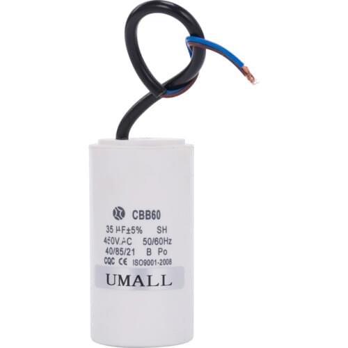 CBB60 450V 35UF Running motor start capacitor two wires for air conditioners washing machine electric machine