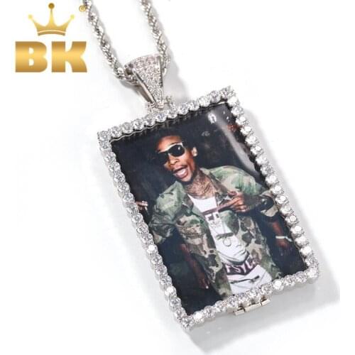 THE BLING KING Gifts Made Photo Pendant Necklace Hiphop Gold Color New Style Fashion Jewelry Drop Shipping