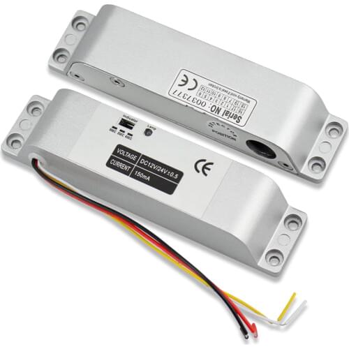 Electric Drop Bolt Lock DC 12V Fail Safe NC Mode Electronic Door Lock for Access Control Security System with Time Delay