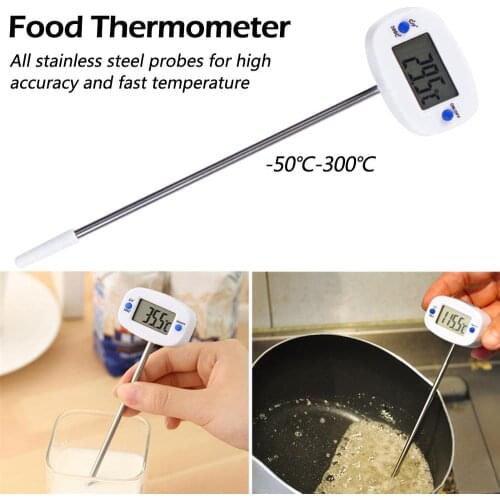 BBQ Meat Thermometer Rotatable Digital Food Thermometer Chocolate Oven Milk Water Oil Kitchen Cooking Electronic Probe