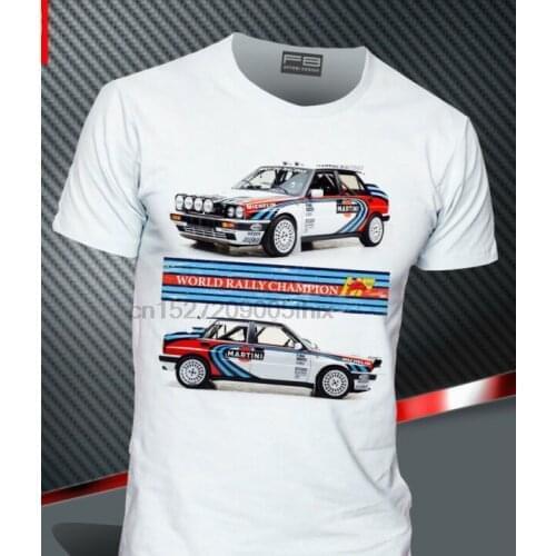 T-Shirt Uomo Lancia Delta Martini Racing Evo Hf Integrale Rally Legend Fb Tee 2019 New Fashion Men Casual Slim Fit T-Shirt