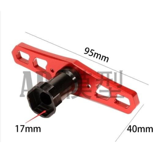 Wheels HEX Nuts Metal 17mm Team C Sleeve Wrench Tools For RC 1/8 1/10 Off-road Monster Truck X-Maxx Summit E-Revo Moder Car