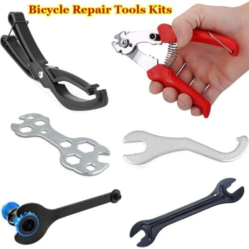 Bicycle Repair Tools Kit Bike Service Tool Multitool Cycle Head Open End Axle Hub Cone Wrench Bottom Bracket Spanner Accessories