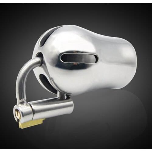 New Stainless Steel Cock Cage with Titanium Plug,D-Ring PA Lock,Glans Piercing Male Chastity Device,BDSM Bondage Sex Toy For Man
