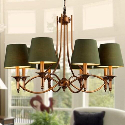 Contemporary Chandelier, Modern American Style Dining Room Lighting Fixture Pendant Lamp Light for Bedroom Living Decor ZM1120