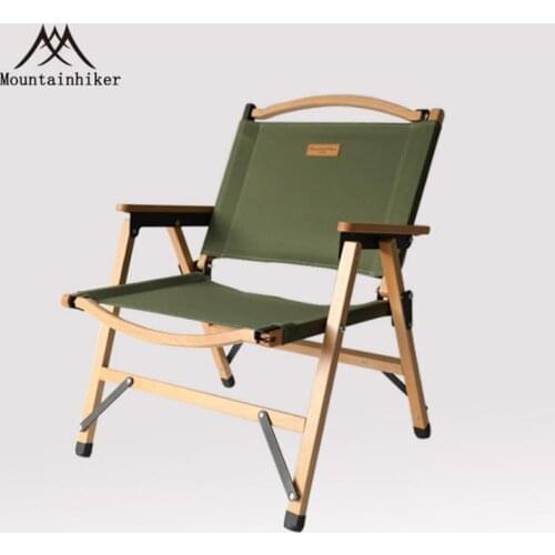 NEW Upgrade Strong Outdoor Folding Chair Portable Camping Moon Relax Chairs Picnic or Home Party Wooden Chair