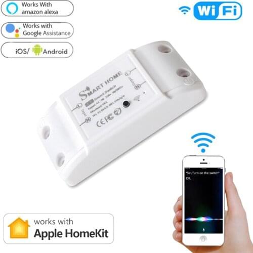 Homekit Smart Home WIFI Breaker Home DIY Electric Relay WIFI Switch Automation Module 90-250V 10A Timer Voice Control Dropship