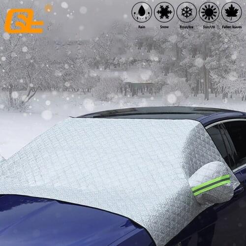 Universal car windshield cover peotector Aluminium Film Sun Shade Protector Winter Add cotton Snow Ice Rain Dust Frost Guard