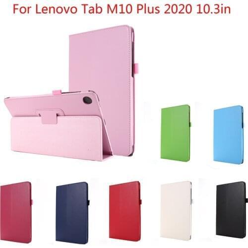 Anti-fall Protective Case For Lenovo Tab M10 FHD Plus TB-X606F/X 10.3in Tablet Leather Cover Stand Leather Protector Colorful