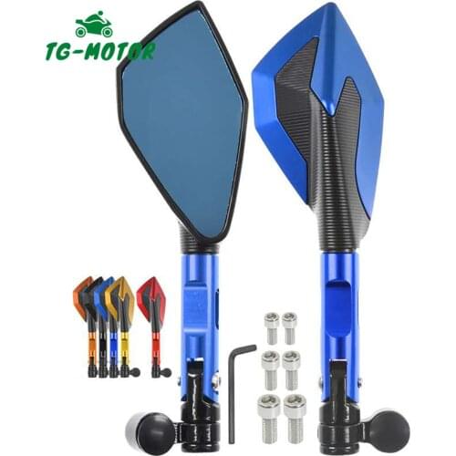 TG-Motor Motorcycle 8 10mm Mirror Rearview CNC Mirrors For YAMAHA TMAX 530 2012-2016 T-MAX 530 2017-2019 TMAX 560 2020-2021 ABS