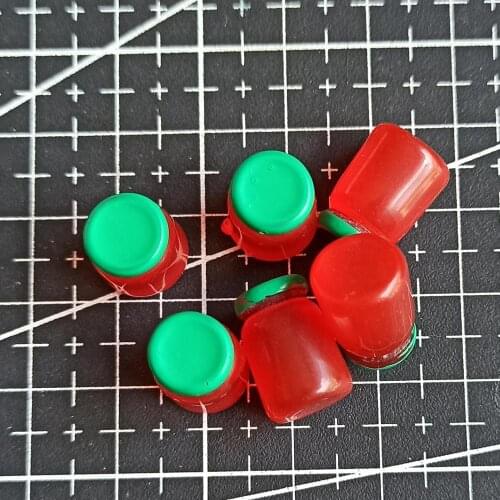 1pcs/lot Resin hote sell red color jar bottle cup 14mm kawaii cabochons DIY christmas decorations A036-7