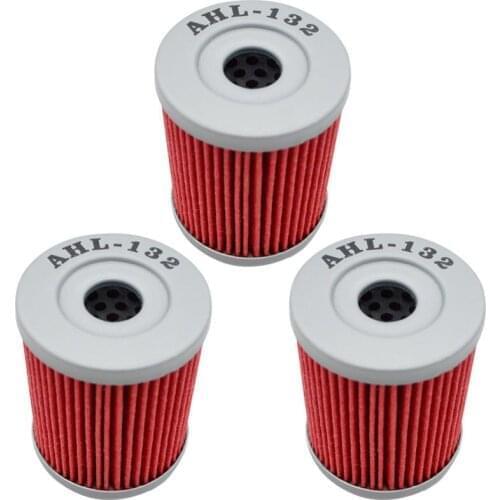 3pcs High Premium Cartridge Oil Filter For KAWASAKI KLX125 KLX 125 2003 2004 2005 2006