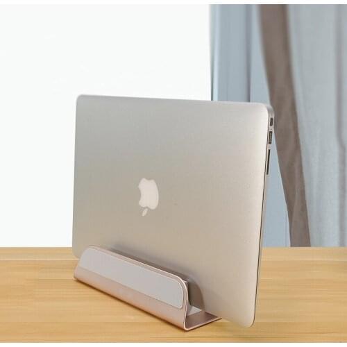Aluminum Alloy Laptop Notebook Support Stand Holder for Macbook Air Pro PC Luxury Desk Portable Metal Computer Vertical Bracket