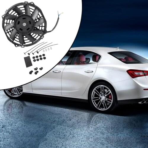Car Transmission 12V 80W 7 inches Radiator Condenser Cooler Fan Kit Heavy Duty Spare Parts