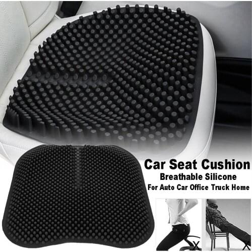 Car Seat Silica Gel Cushion Non Slip Chair Pad Breathable Silicone Massage Seat Cover for Auto Car Office Truck Home Comfortable