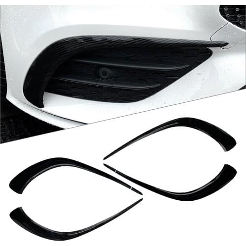 Car Front Bumper Lip Spoiler Trim Exterior Moulding Splitter ABS For Mercedes Benz AMG C118 CLA 2020+ Car Styling Accessories