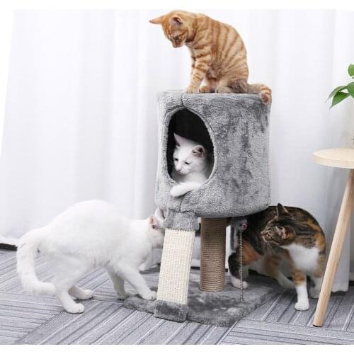 RU Domestic Delivery Cat Tree Toy Scratching Pad Cat Scratch Toy Cat House Sisal Column Grinding Kitten Toys Mascotas
