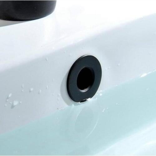 4 Colors Bathroom Basin / Sink Overflow Cover/Brass Six-foot Drains Ring,Fashion Vintage Bathroom Product Replacement Decoration