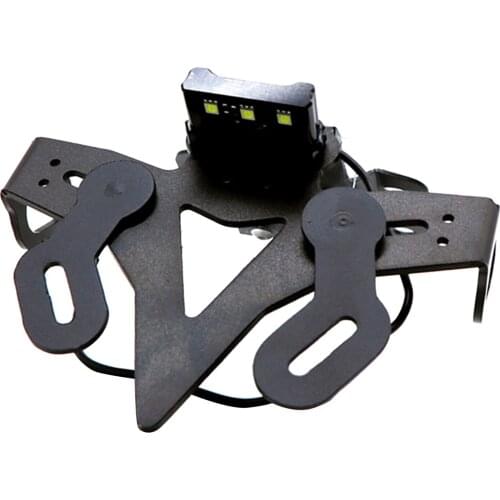 Motorcycle Rear License Plate Holder with LED Light Set for YAMAHA MT 07 FZ07 2013-2019