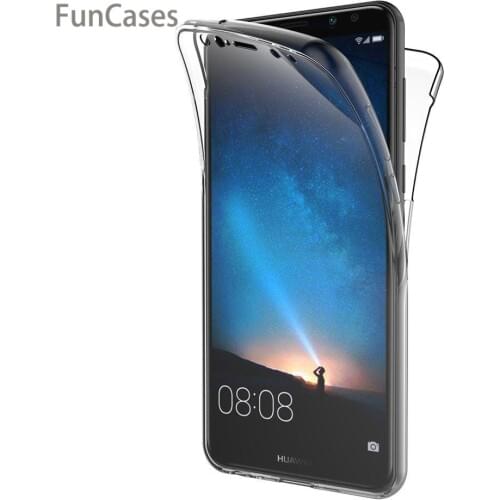 For Huawei Nova 2i / Mate 10 Lite / Maimang 6 Case 360 Degree Full Cover Soft Clear Case Shockproof Transparent Silicone Cover