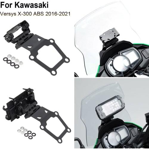 For KAWASAKI VERSYS X300 Versys X-300 2016-2021NEW Navigation Bracket Mount Smartphone GPS Holder Motorcycle Accessories