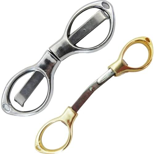 HONEYPUFF Glasses Shape Disguise Cigar Cutter Plastic & Metal Scissors Knife Smoking Accessories