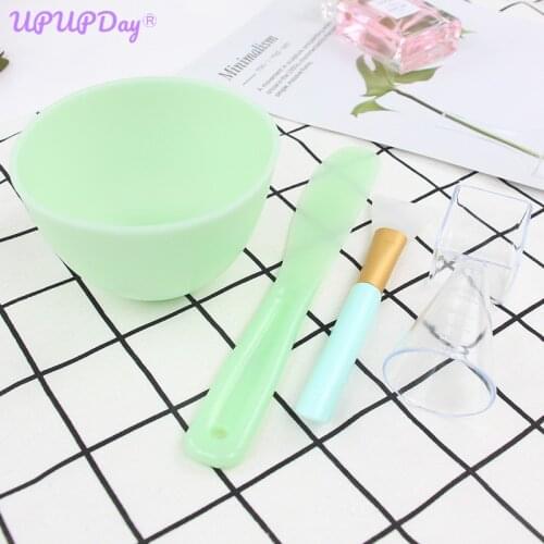 Silicone Hair Wooden Handle Mask Brushes Multi-Function Foundation Brush Face Mud Mixing Brush Cosmetic Makeup Brushes Tools