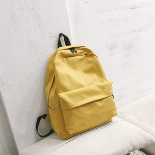 Hot Selling Large Capacity Canvas Backpack Wear-resistant Travel Bag for Girl Students -B5
