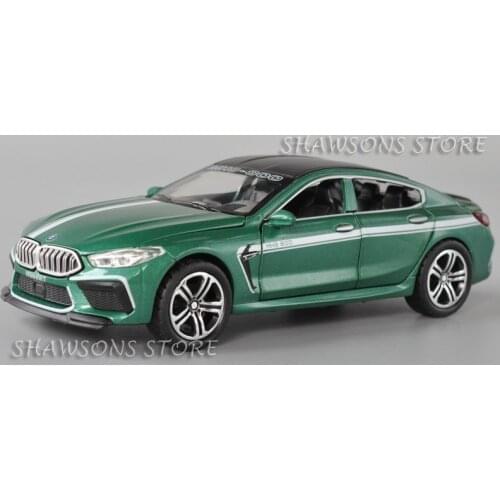 1:32 Scale Diecast Super Fast Car Model M8 MH8 800 Miniature Replica Pull Back Toy With Sound & Light