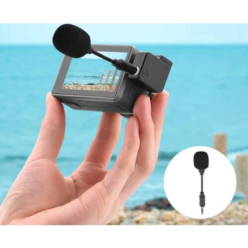 For DJI Osmo Pocket Osmo Action 3.5mm Mini Microphone Mic Audio Adapter for Osmo Pocket ACTION Extension Accessories