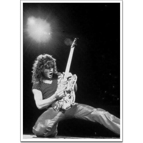 Canvas Poster Eddie VanHalen Guitarist Wall Art Painting Posters and Prints Nordic Wall Pictures for Home Decor No Frame