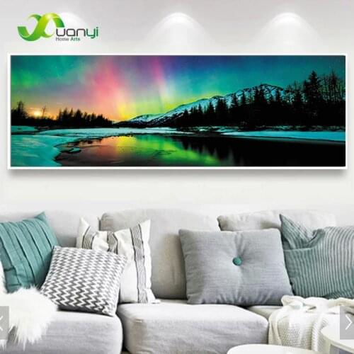 Nature Landscape Poster Canvas Wall Art Painting Simple Peacefull Landscape Art Pictures Wall Poster Natural Landscape Unframed